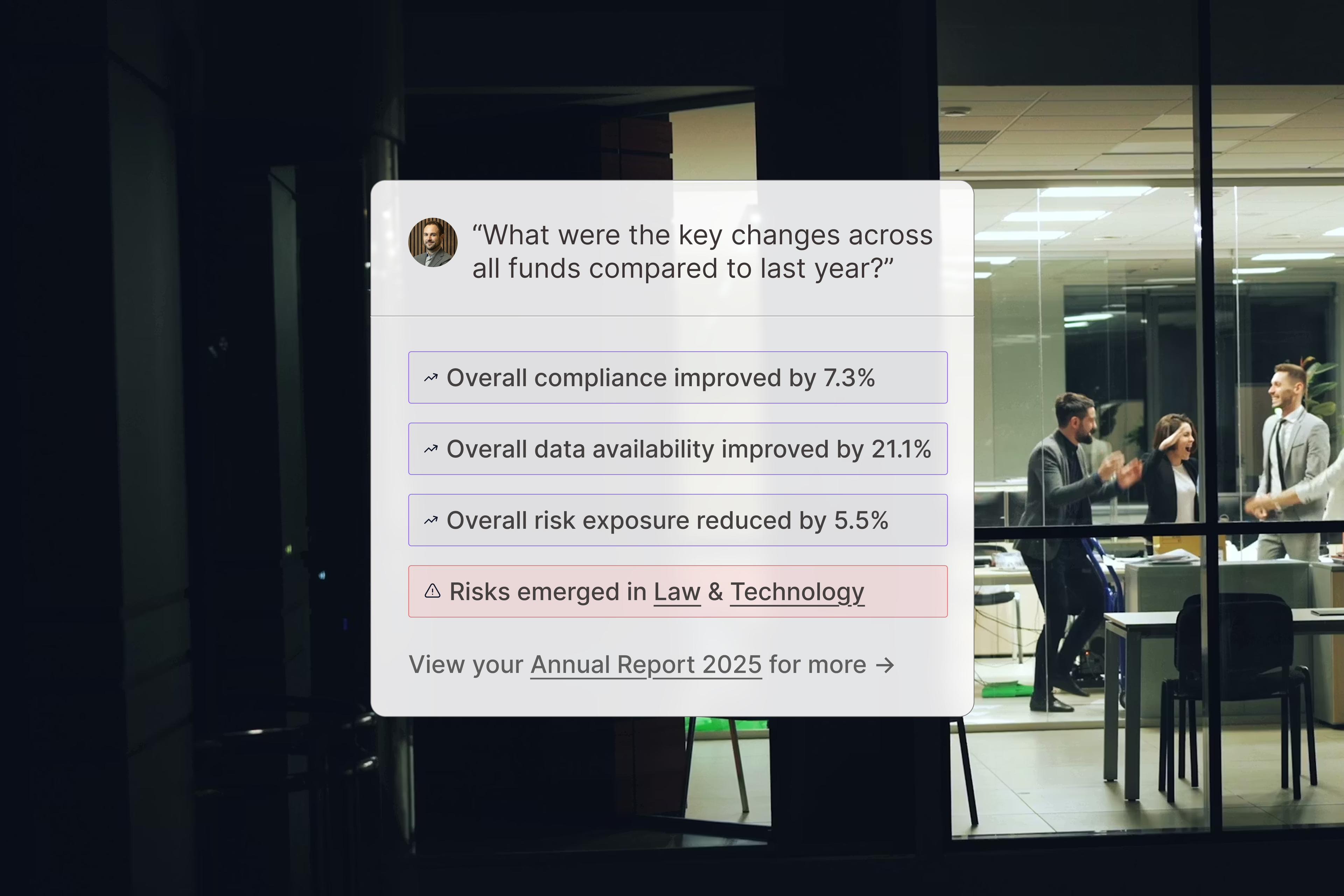 Key changes across all funds compared to last year card
